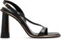 ETRO Sandalen met hak van leer Zwart Dames - Thumbnail 1