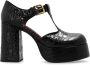 ETRO Zwarte Krokodillenprint Mary Jane Plateau Sandalen Black Dames - Thumbnail 6