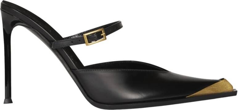 ETRO Zwarte Leren Stiletto Hiel Pumps Black Dames