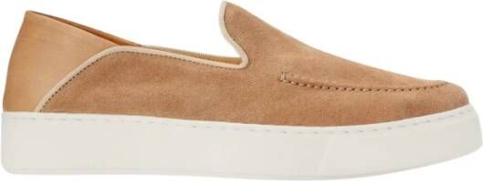 Exton Beige Slip On Platte Schoenen Beige Heren