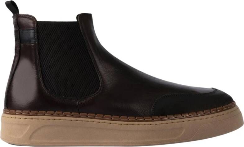 Exton Bruine Chelsea Boots Brown Heren