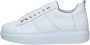 Exton Dames Leren Lage Sneakers White Dames - Thumbnail 1