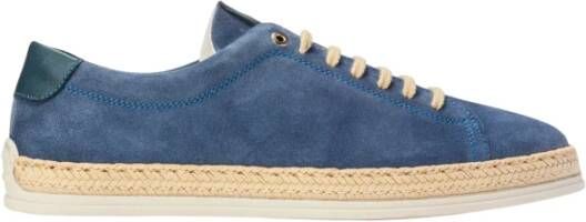 Exton Denim Sneakers Blue Heren