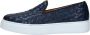 Exton Heren Leren Loafers Blue Heren - Thumbnail 1