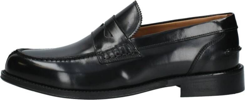 Exton Heren Loafer Leren Comfortabele Zool Black Heren