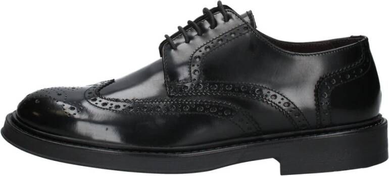 Exton Heren Veterschoenen Black Heren