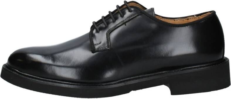 Exton Heren Veterschoenen Black Heren