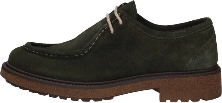 Exton Heren Veterschoenen Green Heren