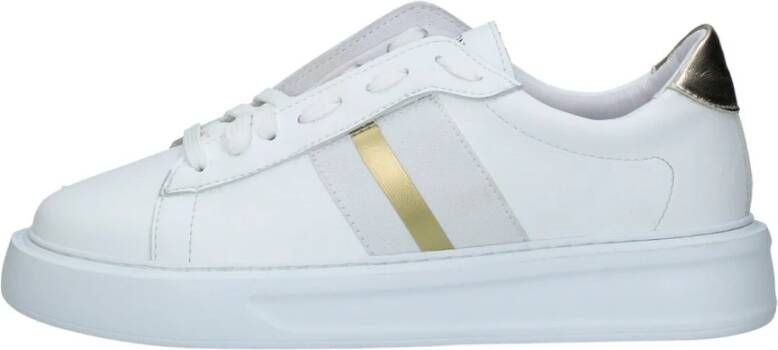 Exton Leren Sneakers met Verwijderbare Binnenzool White Dames