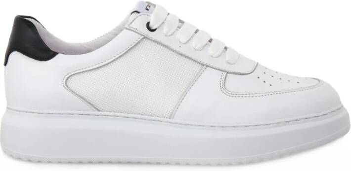 Exton Witte Nappa Leren Schoenen White Heren