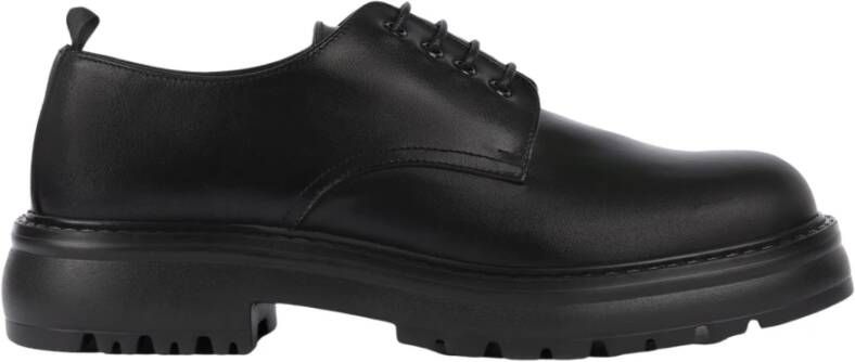 Exton Zwarte leren elegante herenschoenen Black Heren