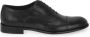 Exton Zwarte Leren Schoenen Black Heren - Thumbnail 1