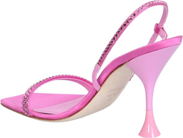 3Juin Fuxia Eloise sandals by ; made of satin they feature rhinestone details that give an elegant and innovative touch Roze Dames