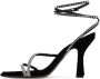 3Juin Giglio Velvet heeled sandals Zwart Dames - Thumbnail 5