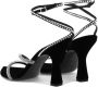 3Juin Giglio Velvet heeled sandals Zwart Dames - Thumbnail 6