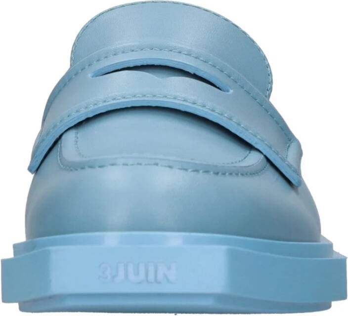 3Juin Platte schoenen Helder Blauw Blue Dames