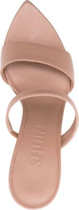 3Juin Roze Puntige Sandalen Asymmetrische Hak Pink Dames