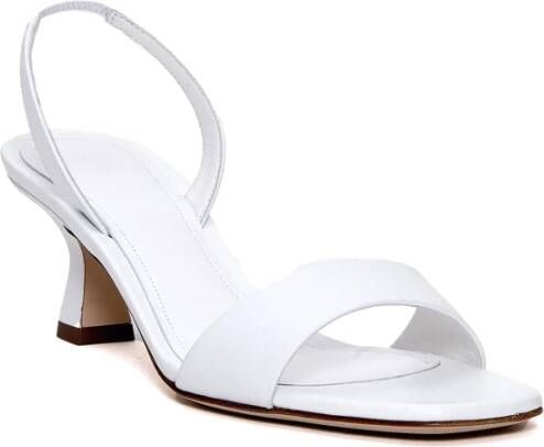 3Juin Witte Leren Sandalen Elegante Stijl White Dames