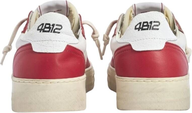 4B12 Lage Sneakers Red Heren