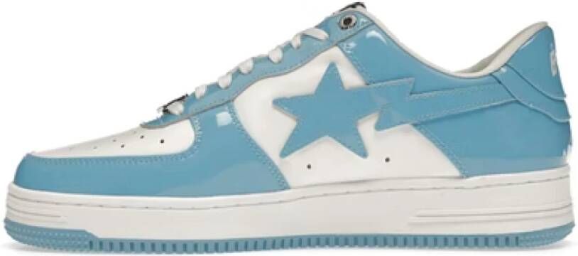 A Bathing APE Blauwe Bapesta Klassieke Sneaker Release Blue Heren