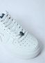 A Bathing APE Panel Leren Sneakers met Logo Motief White Heren - Thumbnail 3