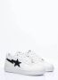 A Bathing APE Sneakers met glanzende leren panelen White Heren - Thumbnail 3