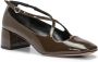 A. Bocca Bruin leren hart-uitsnede pumps Brown Dames - Thumbnail 2