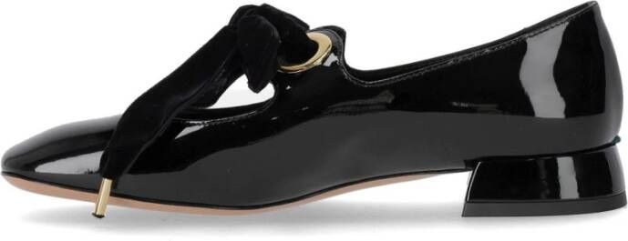 A. Bocca Zwarte Mary Jane Ballet Flats met Strik Black Dames