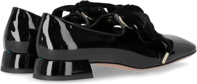 A. Bocca Zwarte Mary Jane Ballet Flats met Strik Black Dames