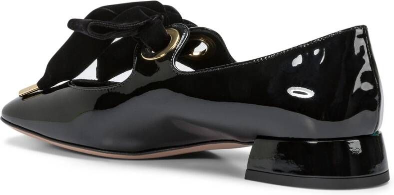 A. Bocca Zwarte leren ballerina schoenen Black Dames