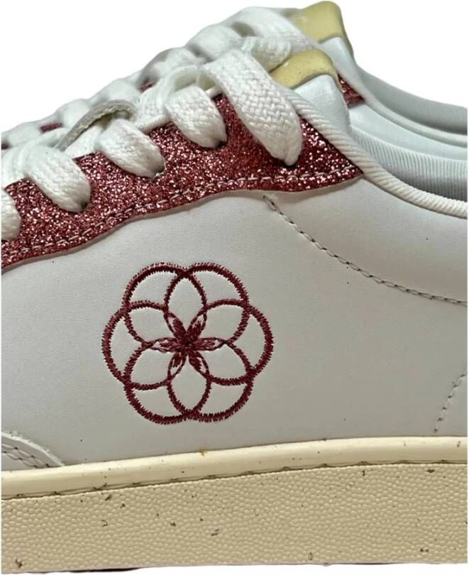 Acbc Roze Glitter Sneaker White Dames