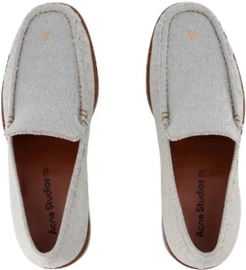 Acne Studios Leather flats Gray Dames