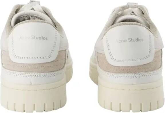 Acne Studios Leather sneakers White Heren