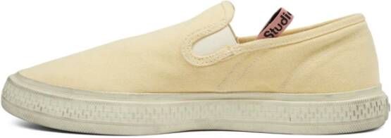 Acne Studios Lichtgele Slip On Sneakers Yellow Heren