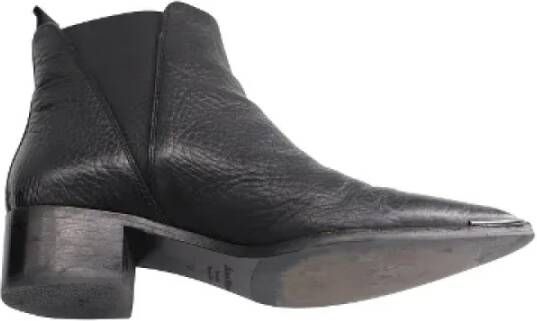 Acne Studios Pre-owned Leather boots Black Dames