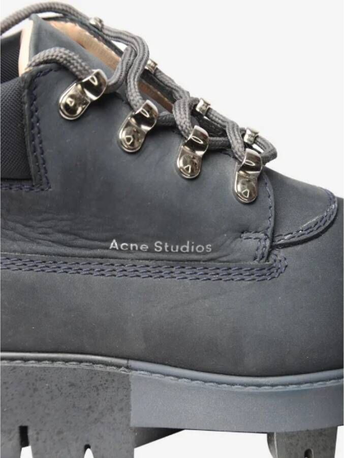 Acne Studios Pre-owned Leather boots Blue Dames