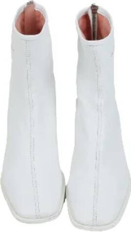 Acne Studios Pre-owned Leather boots White Dames