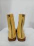 Acne Studios Pre-owned Leather boots Yellow Dames - Thumbnail 10