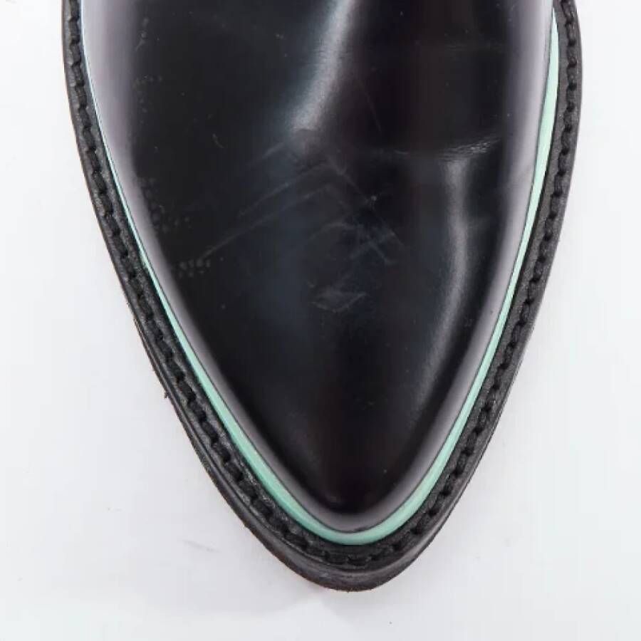 Acne Studios Pre-owned Leather flats Black Dames