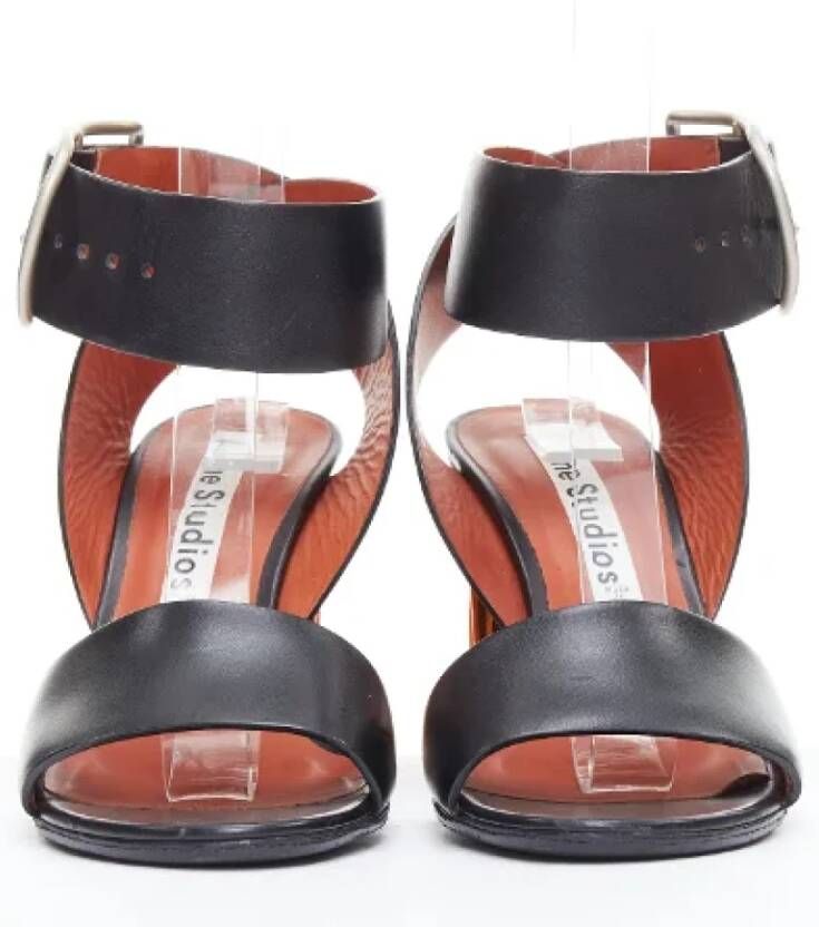 Acne Studios Pre-owned Leather sandals Black Dames