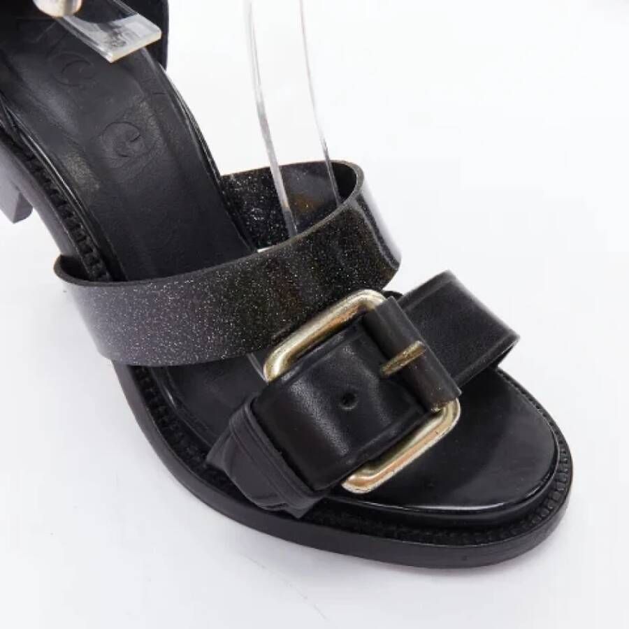 Acne Studios Pre-owned Leather sandals Black Dames