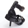 Acne Studios Pre-owned Leather sandals Black Dames - Thumbnail 7