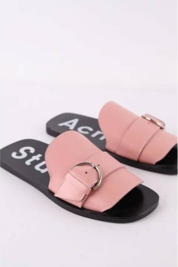 Acne Studios Pre-owned Leather sandals Pink Dames