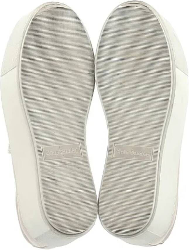 Acne Studios Pre-owned Leather sneakers Beige Dames