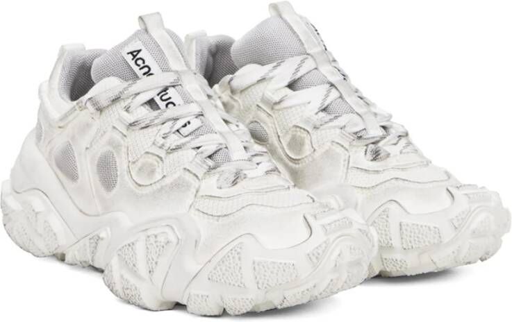 Acne Studios Witte Lage Sneakers met Logo Wit Heren