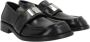 Acne Studios Zwarte Geborsteld Leren Loafers Black Dames - Thumbnail 2