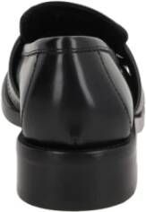 Acne Studios Zwarte Geborsteld Leren Loafers Black Dames