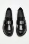 Acne Studios Zwarte Geborsteld Leren Loafers Schoenen Black Dames - Thumbnail 8