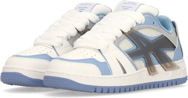 Acupuncture Witte Groene Sneakers Blue Heren