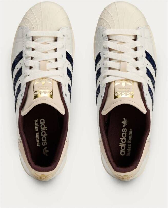 Adidas Beige Superstar Stijlvolle Sneakers White Heren